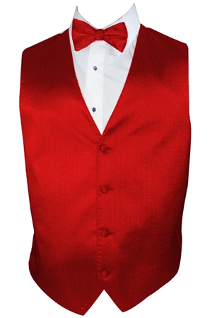 Picture of VERTICAL RED SHINY VEST